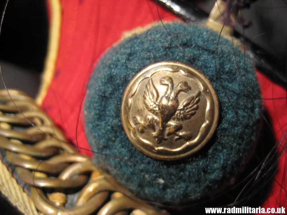 & pre WW1 original British LANCERS CAP with stamp: WD 1902, rare. - Image 5