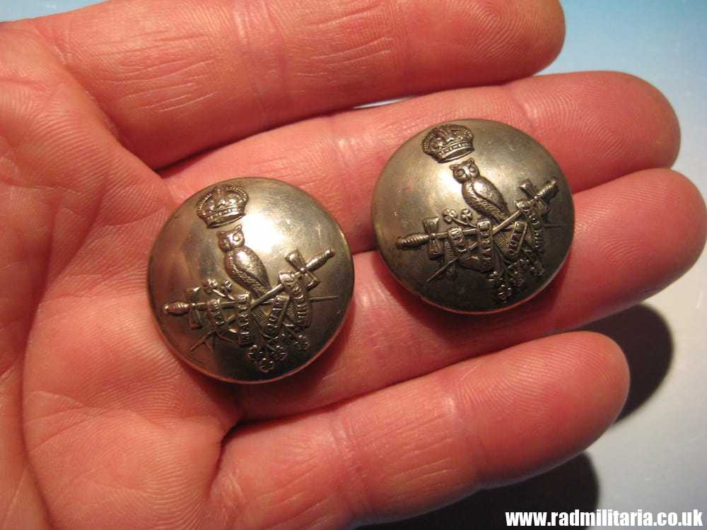 & SET of 2 large size MILITARY BUTTONS - Army Staff College Rare ! - Image 2