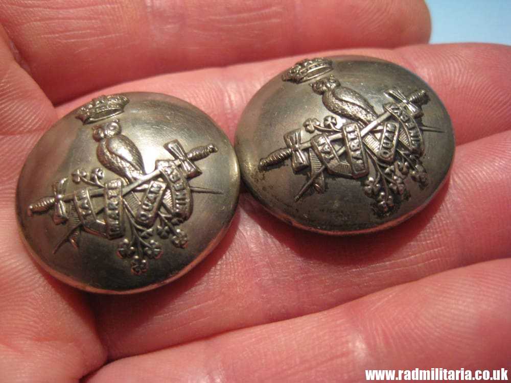 & SET of 2 large size MILITARY BUTTONS - Army Staff College Rare ! - Image 6