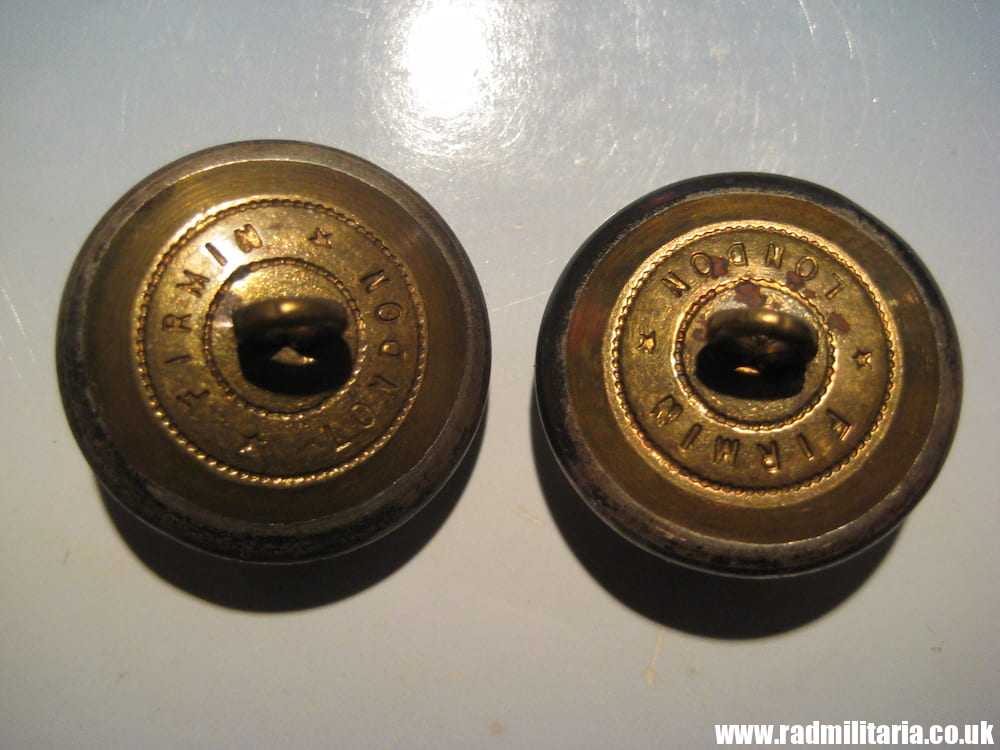 & SET of 2 large size MILITARY BUTTONS - Army Staff College Rare ! - Image 3