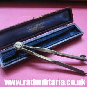 & WW1 original British MILITARY DIVIDERS with date 1916 and Broad Arrow mark, STANLEY.