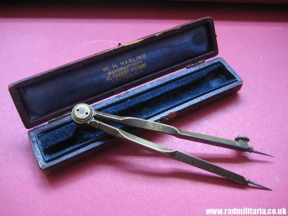 & WW1 original British MILITARY DIVIDERS with date 1916 and Broad Arrow mark, STANLEY.