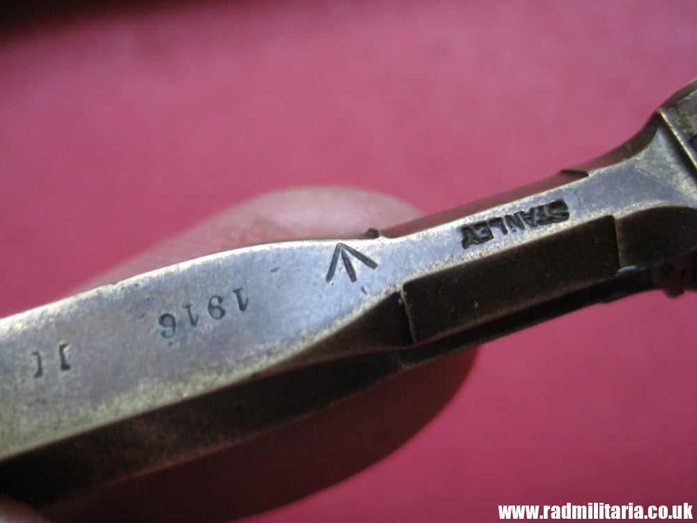 & WW1 original British MILITARY DIVIDERS with date 1916 and Broad Arrow mark, STANLEY. - Image 11