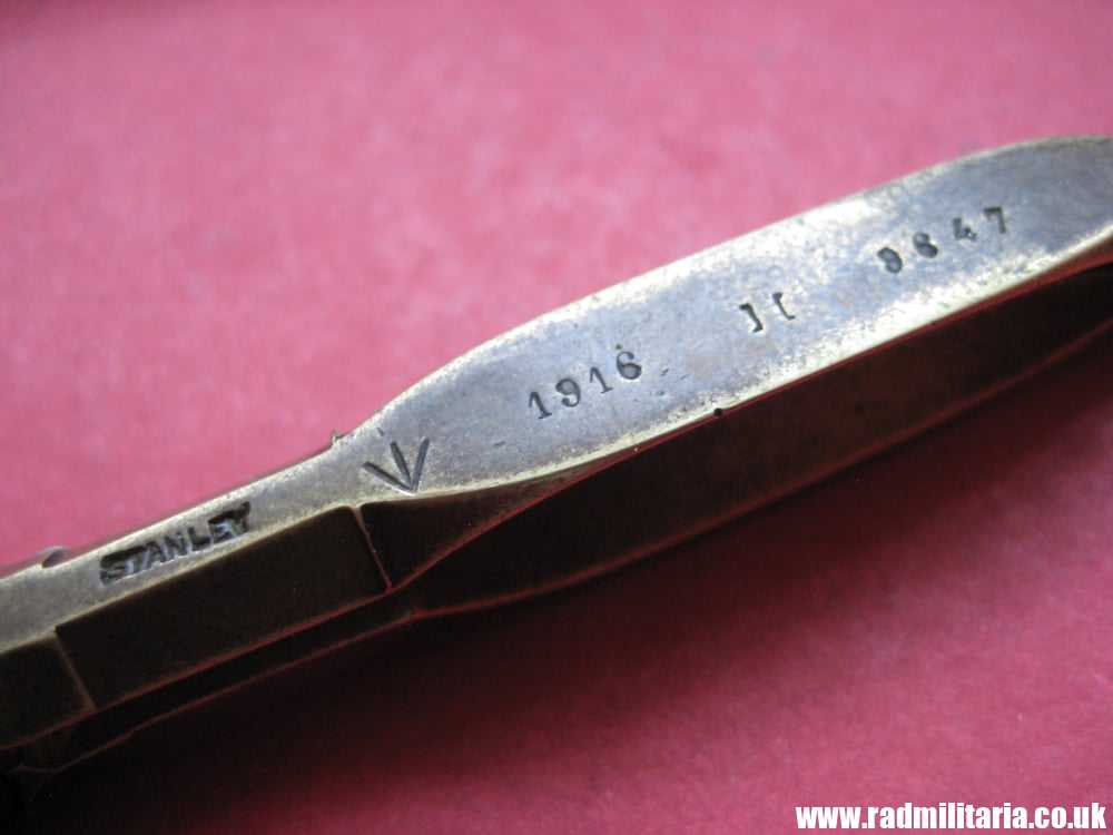 & WW1 original British MILITARY DIVIDERS with date 1916 and Broad Arrow mark, STANLEY. - Image 12