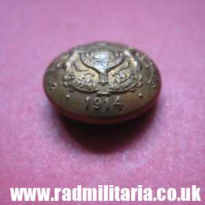 & WW1 very rare British MILITARY BUTTON with date 1914 - 2nd BIRMm BATT. R. WARWICKSHIRE