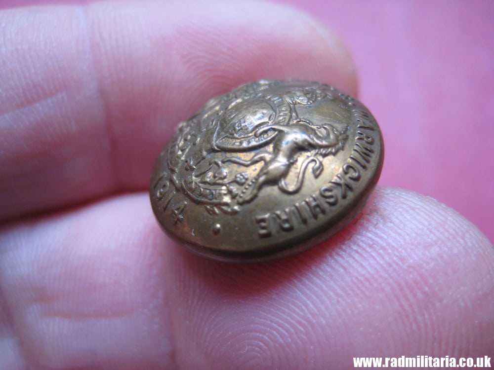 & WW1 very rare British MILITARY BUTTON with date 1914 - 2nd BIRMm BATT. R. WARWICKSHIRE - Image 4