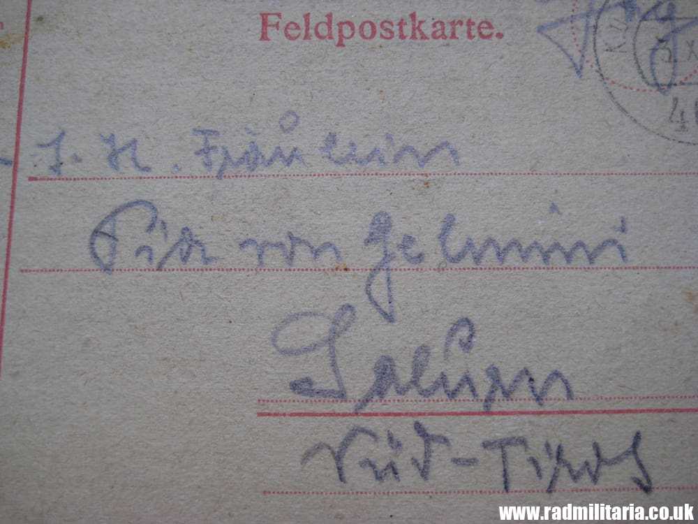 & WW1 original 1st POSTCARD send from POW Camp to family - 3.10.1917 K.u.K. Feldpostamt - Image 5