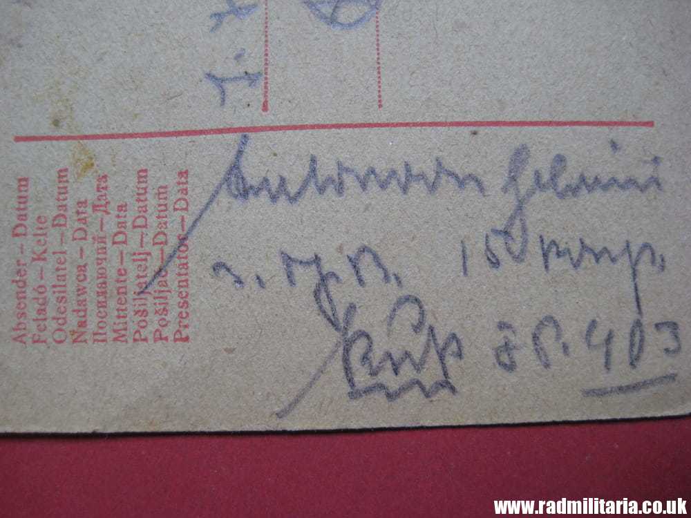 & WW1 original 1st POSTCARD send from POW Camp to family - 3.10.1917 K.u.K. Feldpostamt - Image 6