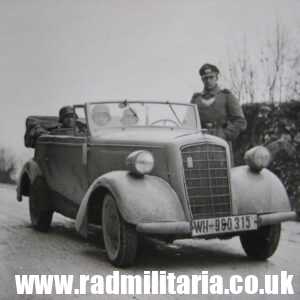 & WW2 original PHOTO of a German GENDARMERIE CAR: WH960315 - genuine !!