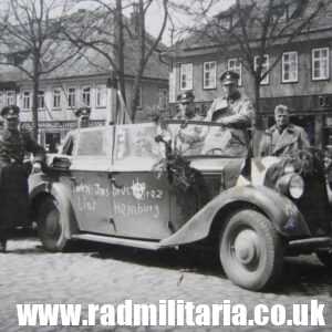 & WW2 original PHOTO of a German GENDARMERIE CAR: Pol-1581 - genuine !!