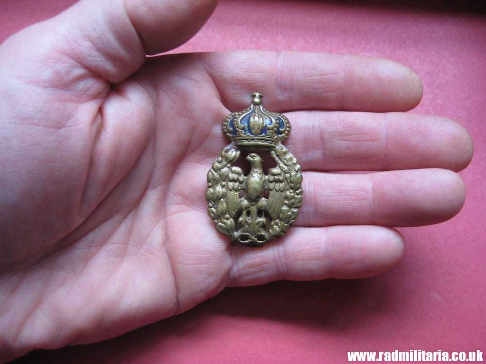 & WW2 original ITALIAN BADGE - Army Regina Aeronautica officers badge, maker: A. Binda Milano - Image 6