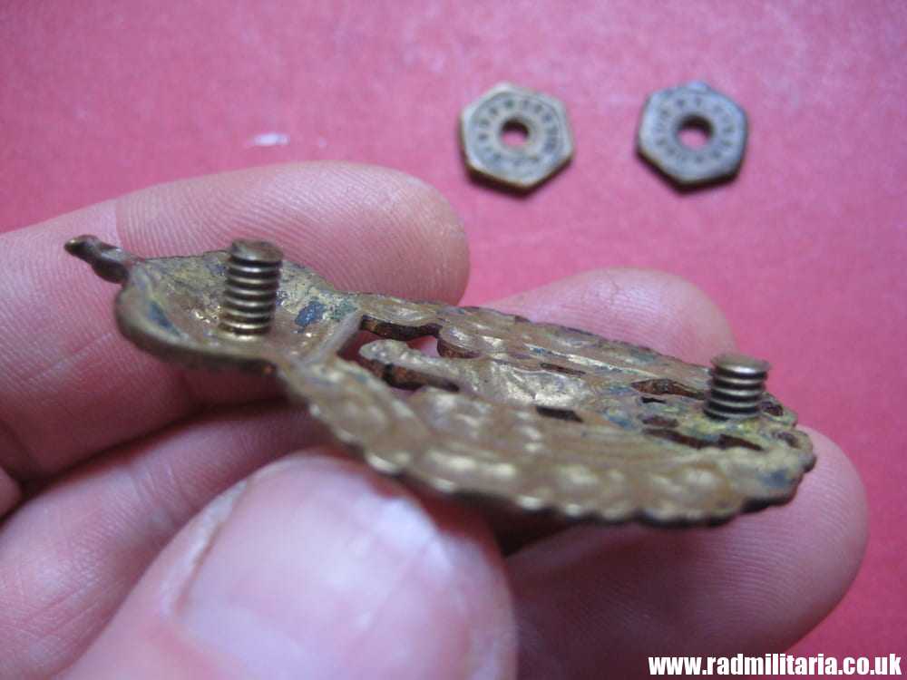 & WW2 original ITALIAN BADGE - Army Regina Aeronautica officers badge, maker: A. Binda Milano - Image 9