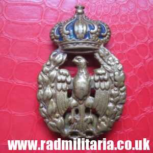 & WW2 original ITALIAN BADGE - Army Regina Aeronautica officers badge, maker: A. Binda Milano