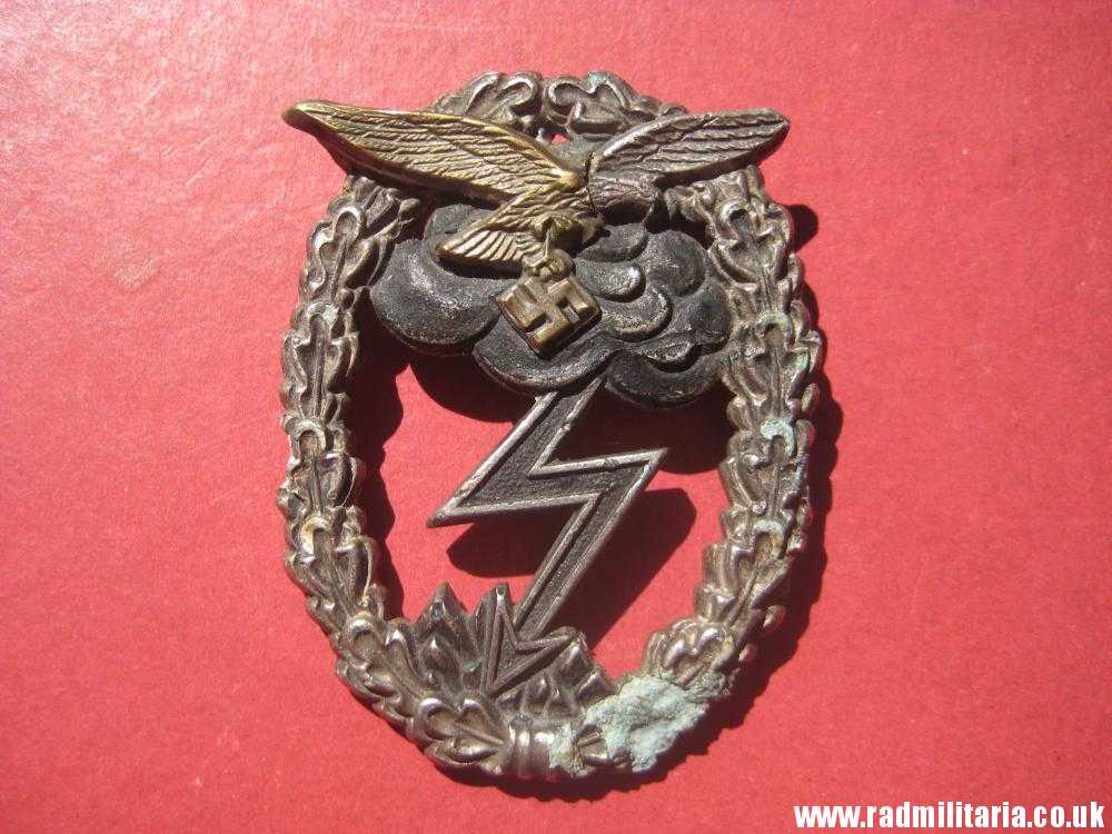 & WW2 original German LUFTWAFFE BADGE - Ground Assault Badge (Erdkampfabzeichen) metal detecting. - Image 2