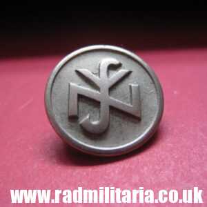 & original WW2 German NSV BADGE - marked: RZM 76 GES - GESCH.