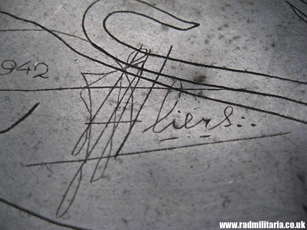 & WW2 original British TRENCH ART - LEICESTERSHIRE REGIMENT made 26.7.1942 in a Japanese POW Camp. - Image 12