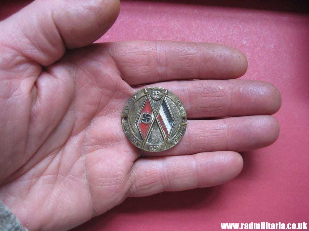 & early Nazi German PROPAGANDA BADGE/PLAQUE: 1933 All Unser Sein Dem Vaterland - genuine. - Image 6
