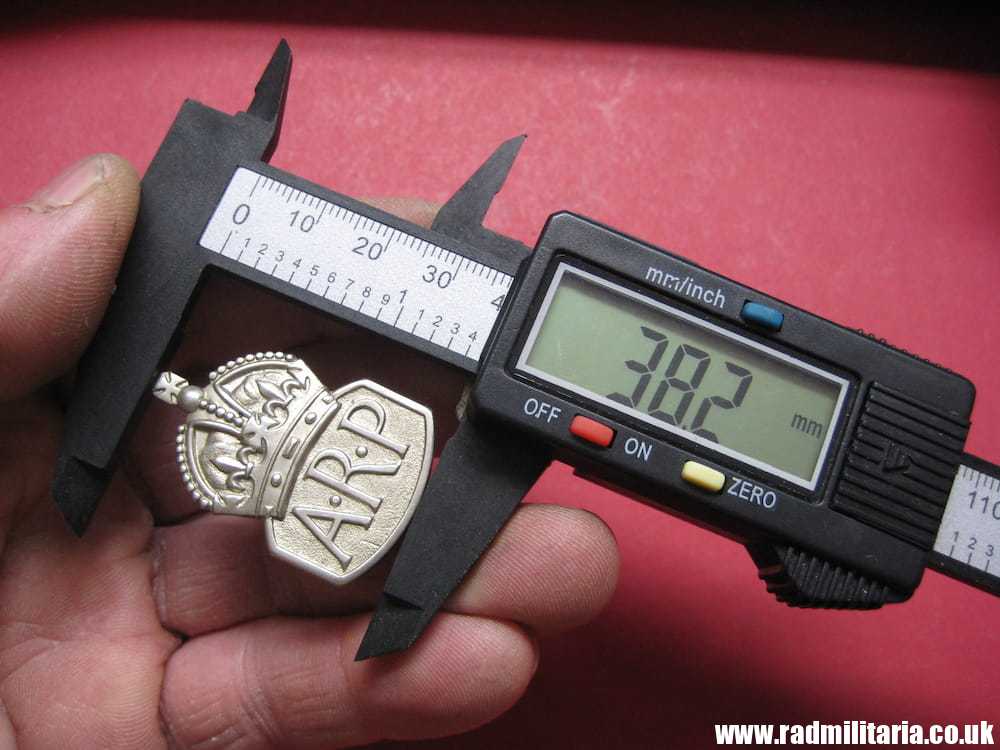 & WW2 British ARP original BADGE for women with maker marks: Marple & Beasley Birmingham. - Image 8