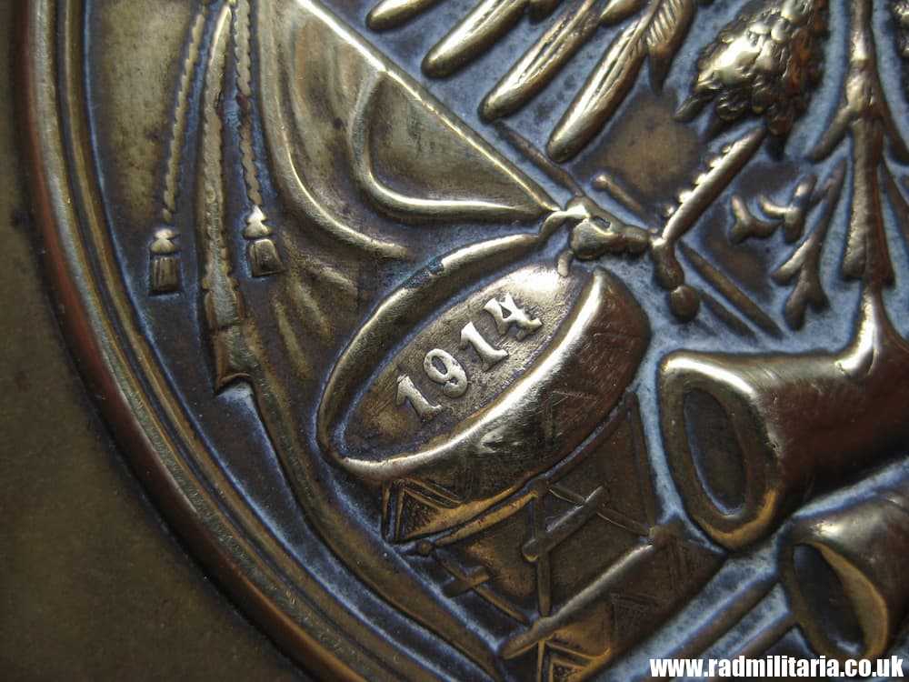 & original WW1 German BRASS cigarette CASE with eagle and dates 1914 - 1918 - Genuine ! - Image 8