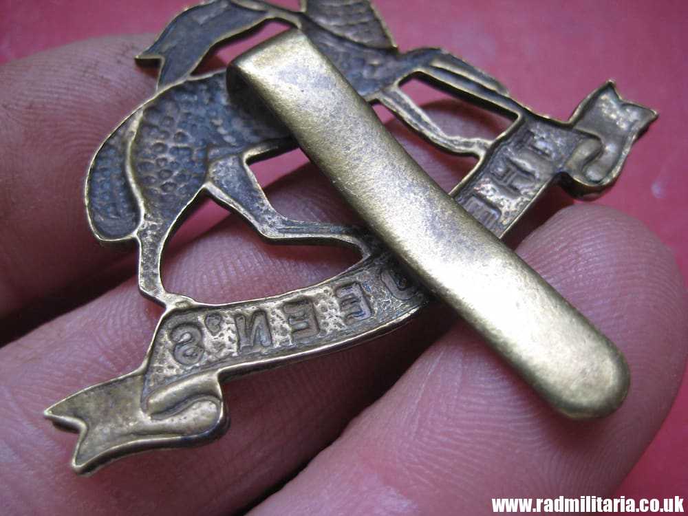 SOLD & WW1 British Regimental badge - CAP BADGE: Queens West Surrey, Queens Royal West Surrey (Queen's)..****.. - Image 7