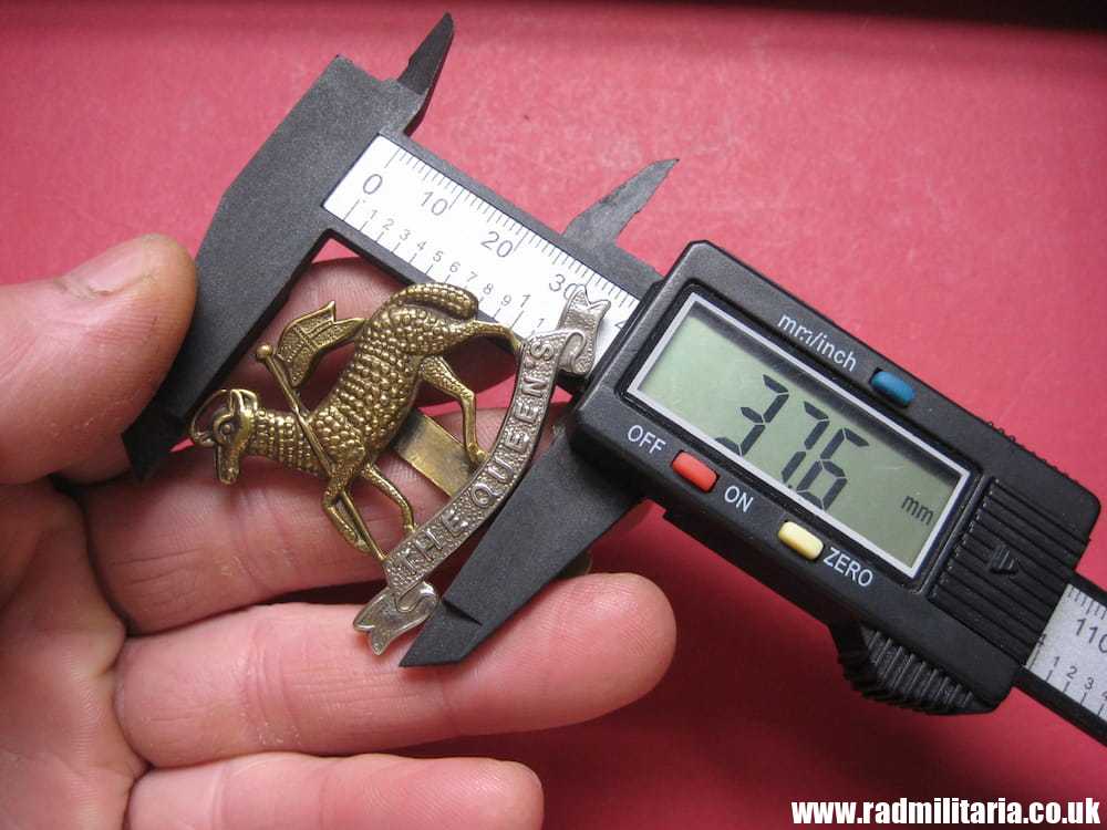 SOLD & WW1 British Regimental badge - CAP BADGE: Queens West Surrey, Queens Royal West Surrey (Queen's)..****.. - Image 12