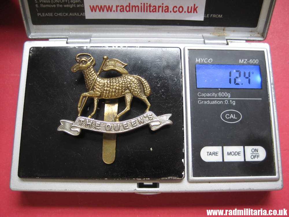 SOLD & WW1 British Regimental badge - CAP BADGE: Queens West Surrey, Queens Royal West Surrey (Queen's)..****.. - Image 13