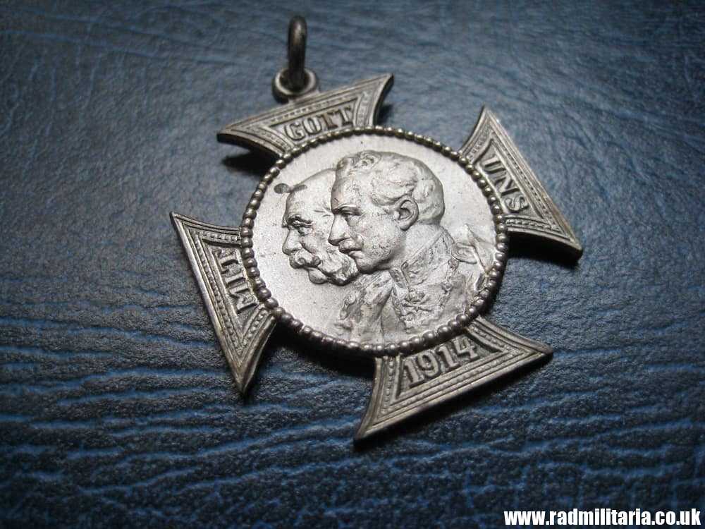 & original WW1 German patriotic CROSS - Gott Mit Uns 1914, very good condition - Image 10