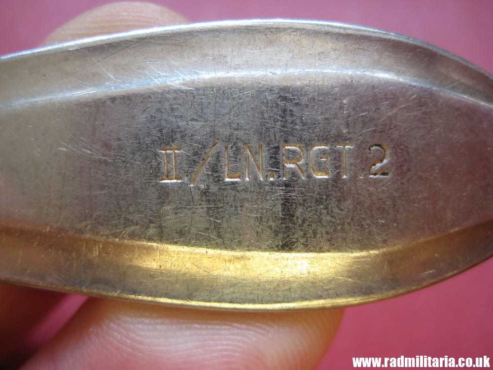 SOLD & WW2 German Luftwaffe SPOON - II/LN.RGT.2 original 3rd Reich Cutlery, Battle of Britain, rare...**.. - Image 8