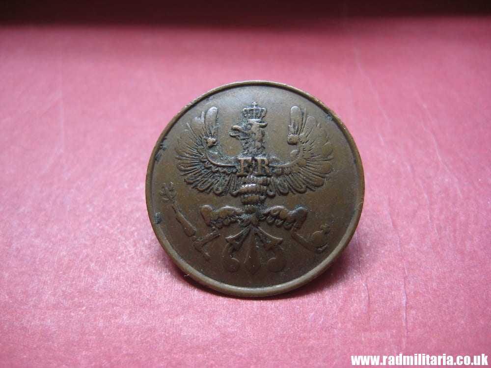 & WW1 German Army brass MILITARY BUTTON with eagle, German soldiers tunic button. - Image 2