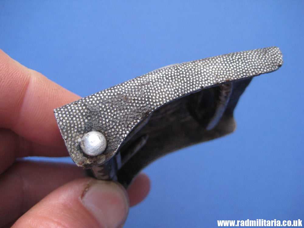 & WW2 original German RAD BELT BUCKLE made of aluminum, marked: GB 39 maker: Gustav Brehmer - Image 12