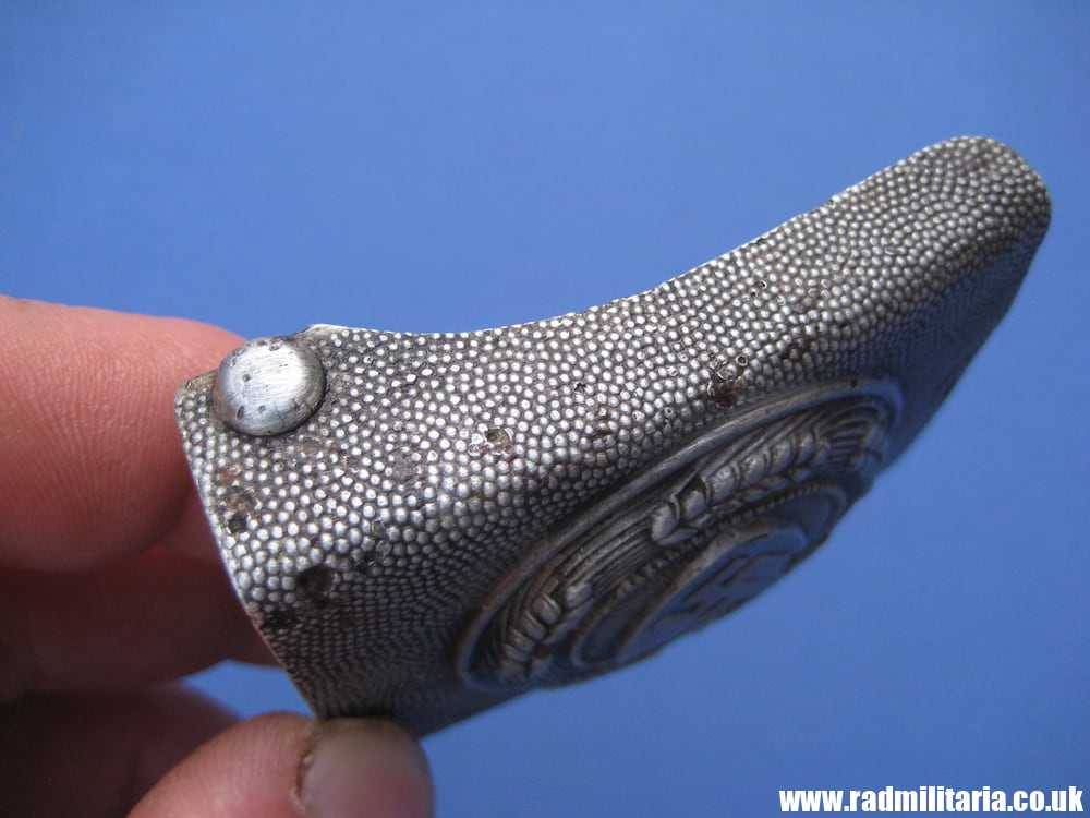 & WW2 original German RAD BELT BUCKLE made of aluminum, marked: GB 39 maker: Gustav Brehmer - Image 13