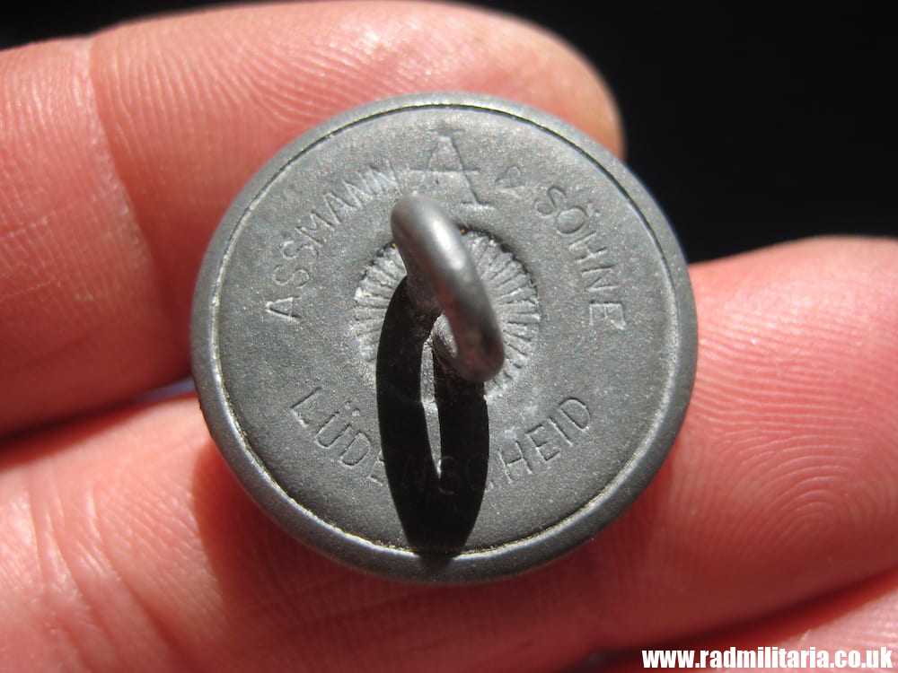 & WW2 original German diplomatic officer's BUTTON marked: "ASSMANN & SOHNE Ludenscheid" - good condition. - Image 8