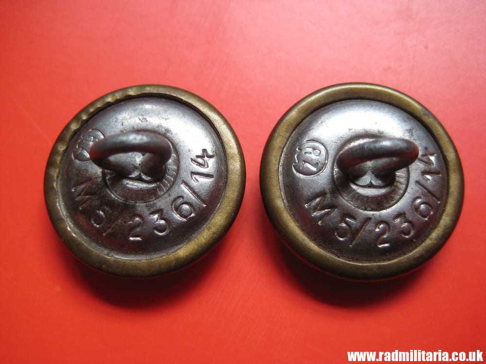 & WW2 PAIR of German NSDAP BUTTONS with eagle, RZM marks: RZM M5/236/14 genuine. - Image 6