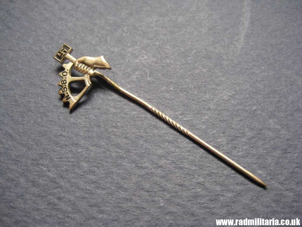 & WW2 original German PIN BADGE: NSBO Nationalsozialistische Betriebszellen Organisation (N.S.B.O.) - Image 10
