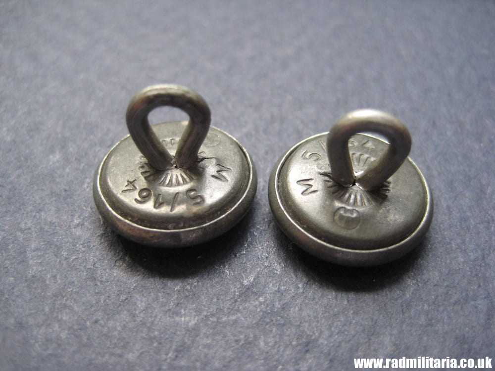 & WW2 SET of 2 German Wehrmacht FIELD CAP BUTTONS marked: RZM M5/164 small size. RARE ! - Image 12