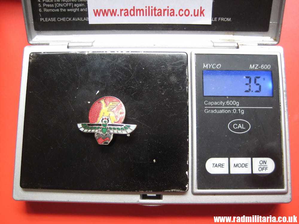 & WW2 original Air Force ENAMEL BADGE - France, no.131 marked: A. Augis Lyon, good condition. - Image 12