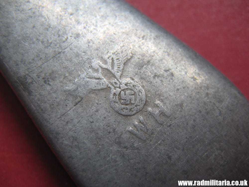 & WW2 genuine German FORK with EAGLE marked: WH and W200, aluminum - 3RD REICH CUTLERY. - Image 8