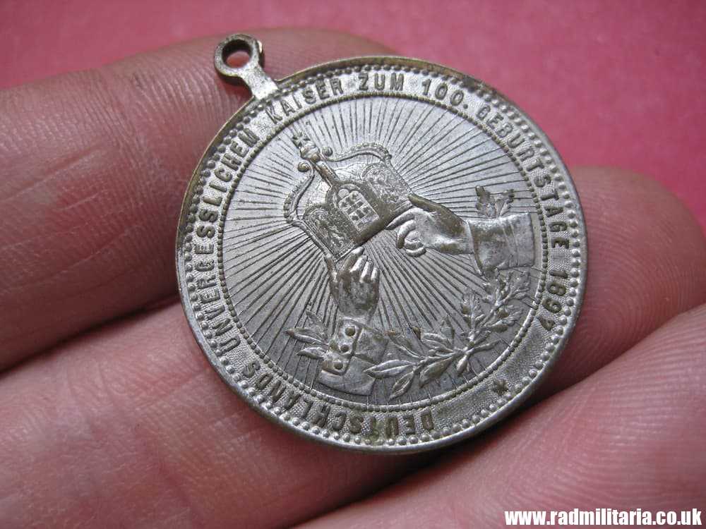 & WW1 German MEDAL - Wilhelm I Deutscher Kaiser 1897 Geburstage.
