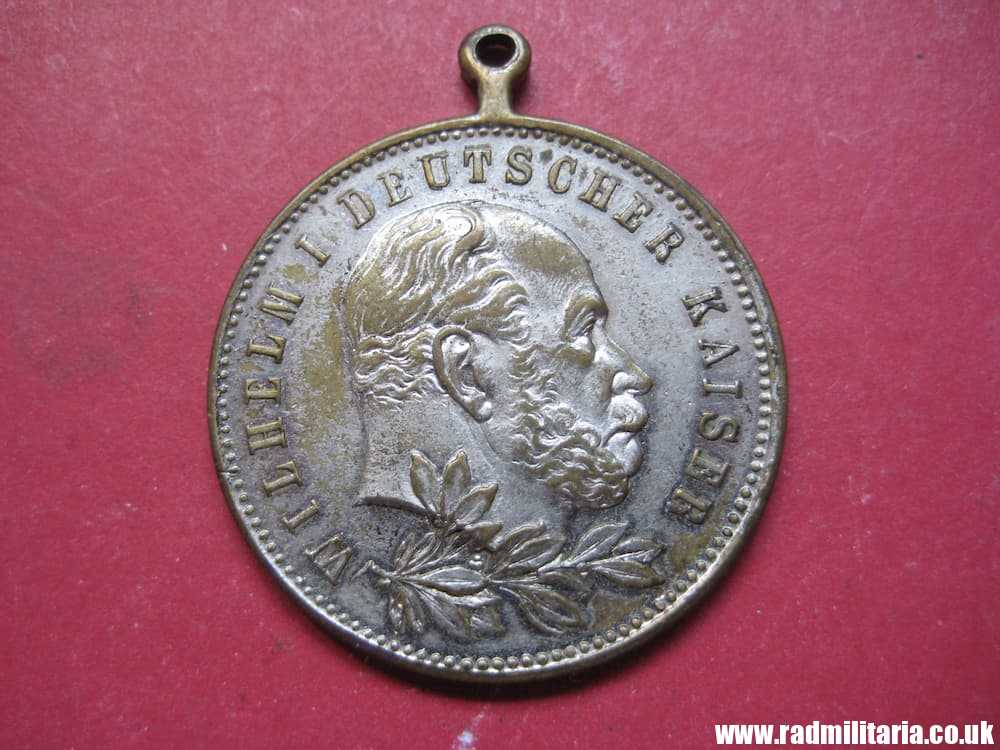 & WW1 German MEDAL - Wilhelm I Deutscher Kaiser 1897 Geburstage. - Image 7