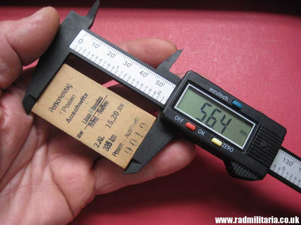 & WW2 German TRAIN TICKET Personenzug from Posen to Auschwitz 100% genuine Rare !! - Image 11