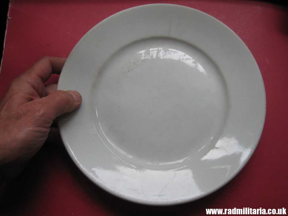 & WW2 original German ceramic CANTEEN PLATE - Reichsarbeitsdienst 1941 RAD - Image 3