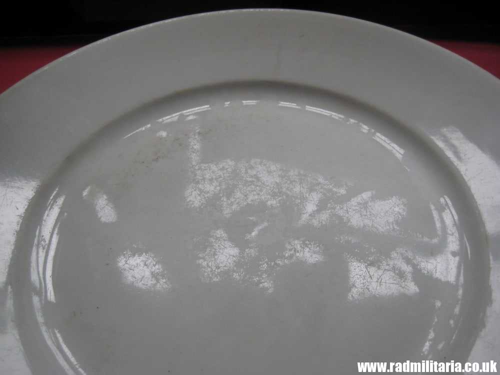 & WW2 original German ceramic CANTEEN PLATE - Reichsarbeitsdienst 1941 RAD - Image 6