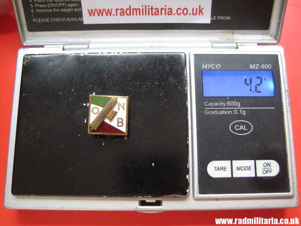 & WW2 original ITALIAN YOUTH Fascist ENAMEL BADGE - ONB: Opera Nationale Balilla, maker: S. Johnson Milano - Image 8