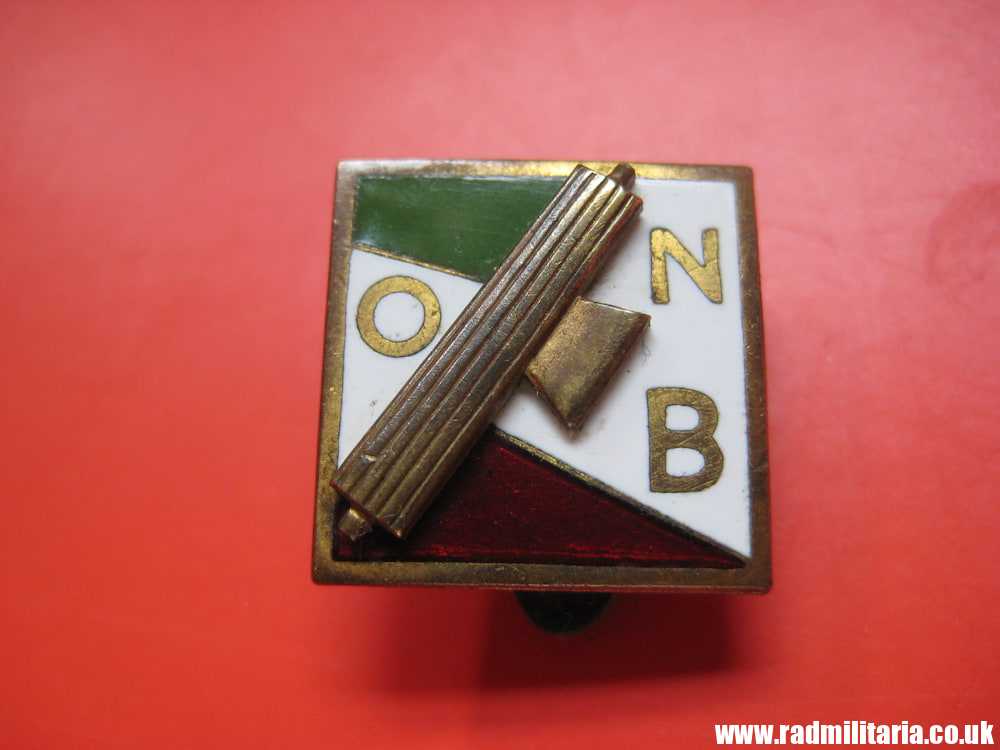 & WW2 original ITALIAN YOUTH Fascist ENAMEL BADGE - ONB: Opera Nationale Balilla, maker: S. Johnson Milano - Image 9