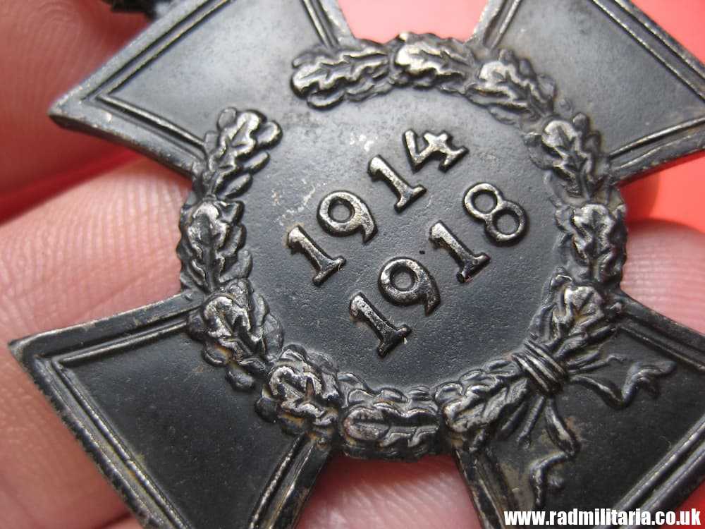 & original WW1 German HINDENBURG CROSS without swords, maker: "0.16." - genuine !! - Image 6