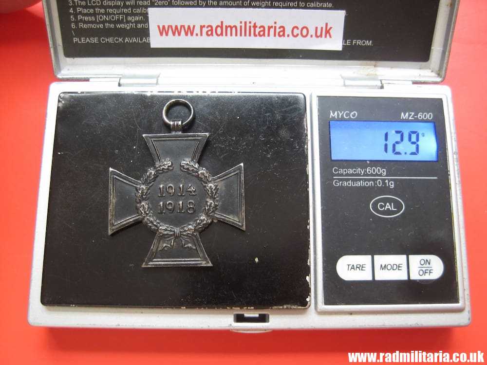 & original WW1 German HINDENBURG CROSS without swords, maker: "0.16." - genuine !! - Image 9