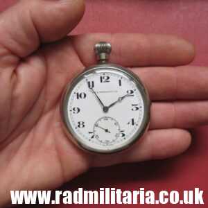 & WW1 British military POCKET WATCH working order: RYF & MARCHAND Ltd B26985 /I\ genuine !