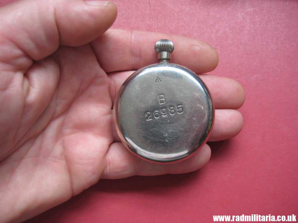 & WW1 British military POCKET WATCH working order: RYF & MARCHAND Ltd B26985 /I\ genuine ! - Image 11