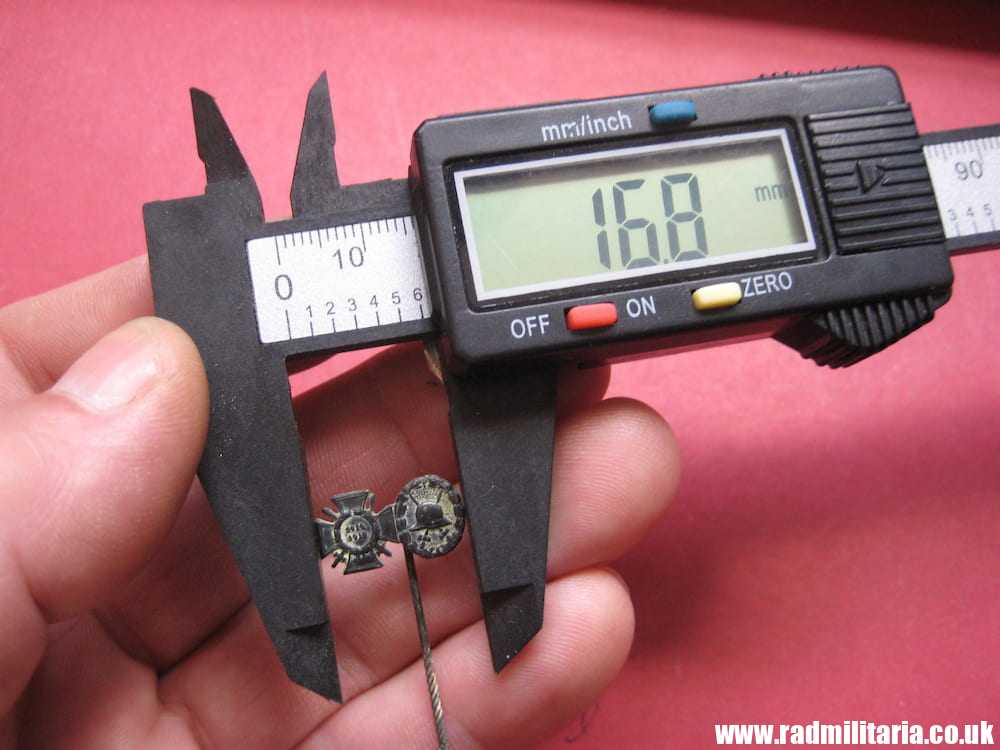 & WW1 miniature German Wound BADGE & Hindenburg CROSS- small pin badge. - Image 7