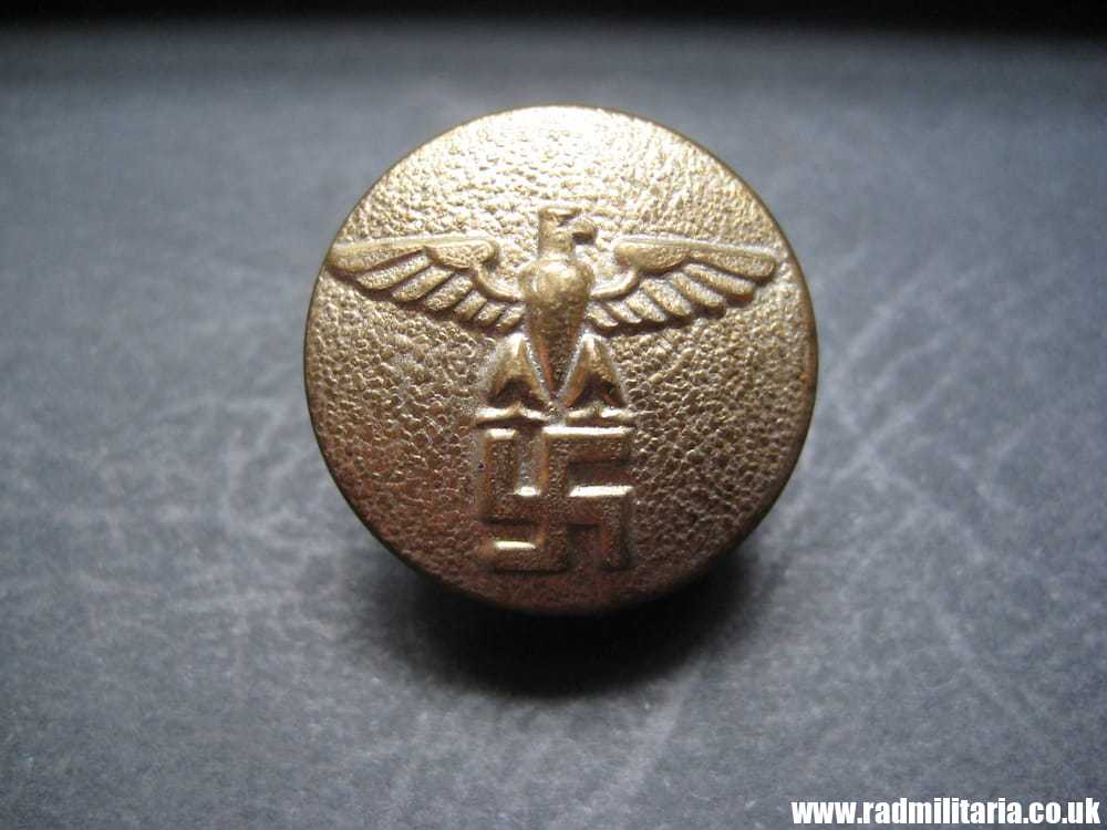& WW2 German NSDAP BUTTON large size, marked: RZM M5/249, very good condition. - Image 2
